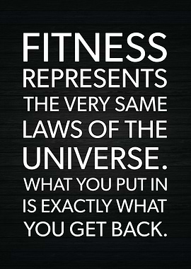 Fitness Laws Of Universe