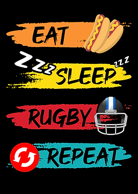 Eat Sleep Rugby Repeat
