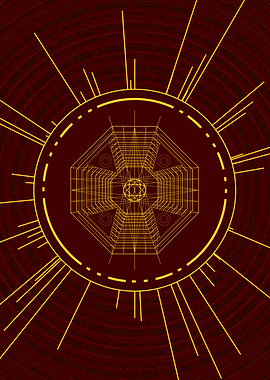 Yellow Gold Magic Glyph