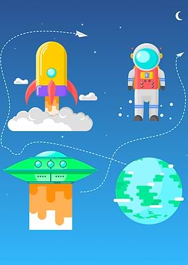 outer space kids room