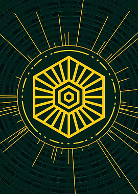 Yellow Gold Magic Glyph