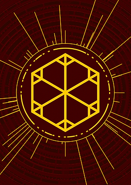 Yellow Gold Magic Glyph