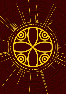 Yellow Gold Magic Glyph