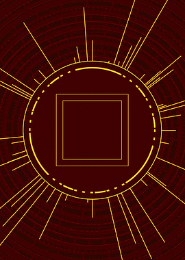 Yellow Gold Magic Glyph