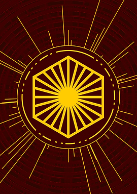 Gold Sacred Geometry Glyph