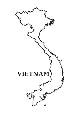 Outline Map Of Vietnam