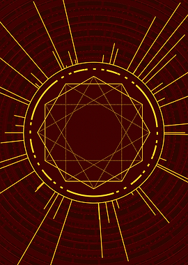 Yellow Gold Magic Glyph