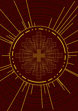 Yellow Gold Magic Glyph