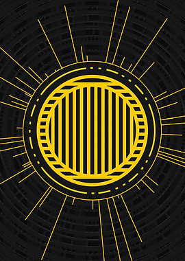 Yellow Gold Magic Glyph