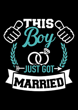 This boy just got married