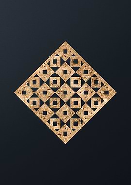 Gold Sacred Geometry Glyph