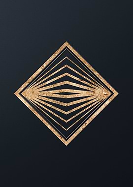 Gold Glyph Mandala Rune