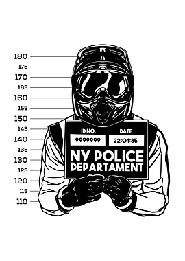 MUGSHOT MOTORCYCLE DRIVER