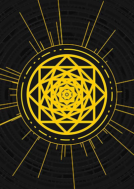 Yellow Gold Magic Glyph