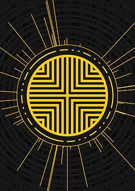 Yellow Gold Magic Glyph