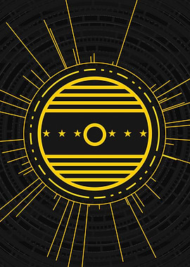 Yellow Gold Magic Glyph