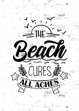 Beach funny Quote Wall Art