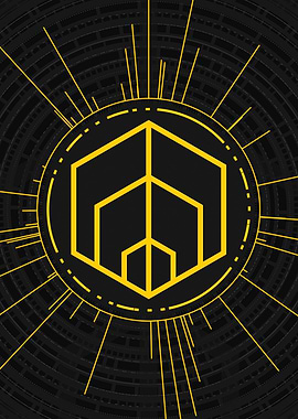 Yellow Glyph Mandala Rune