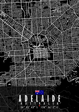 Adelaide Map Australia