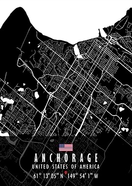 Anchorage Map USA