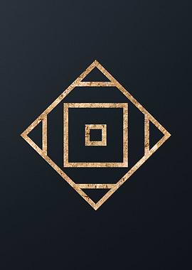 Gold Glyph Mandala Rune