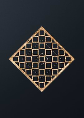 Gold Glyph Mandala Rune