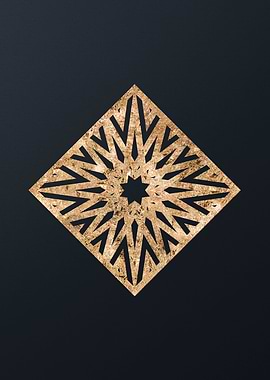 Gold Glyph Mandala Rune