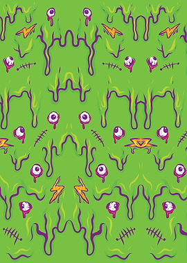 Melted Green Pattern