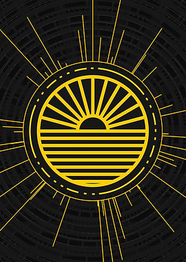 Yellow Gold Magic Glyph