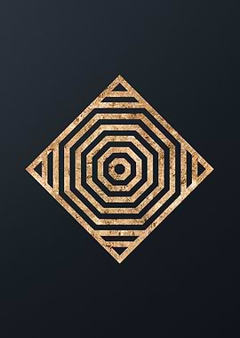 Gold Glyph Mandala Rune