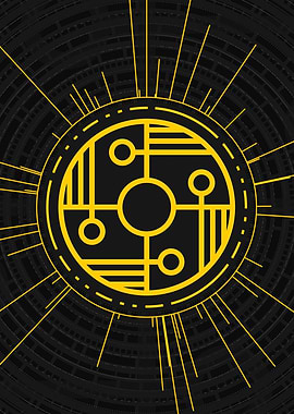 Yellow Gold Magic Glyph