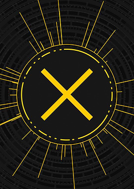 Gold Glyph Mandala Rune