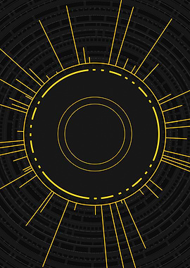 Gold Glyph Mandala Rune