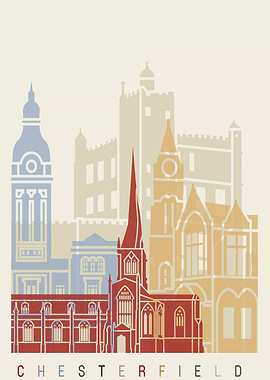 Chesterfield Uk skyline