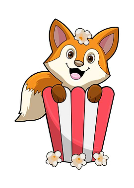 Fox Popcorn cone