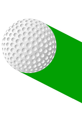 Flying Golf Ball