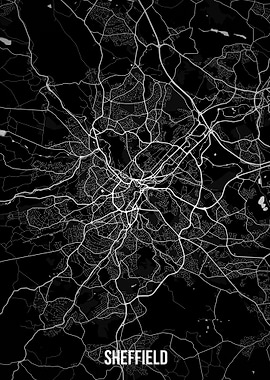 Sheffield dark map