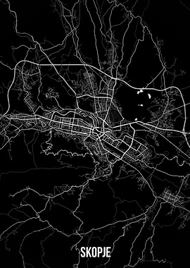 Skopje dark map