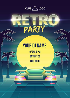 Retro music party