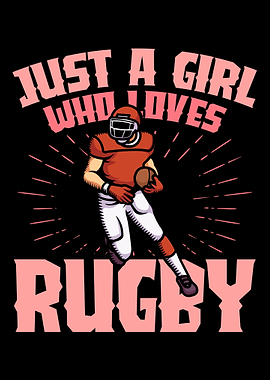 A girl who loves rugby