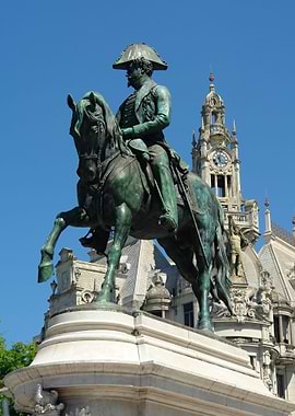 Pedro IV statue in Porto 1