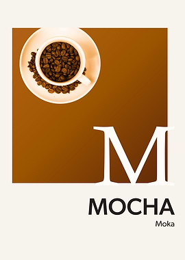 Color Alphabet Mocha M