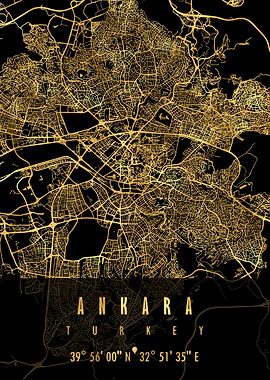 Ankara Map Turkey