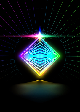 Prismatic Neon Magic Seal