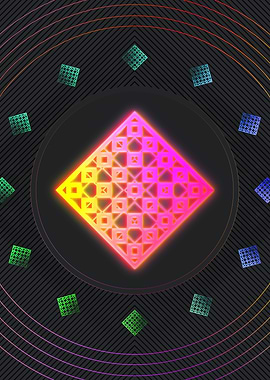 Prismatic Neon Magic Seal