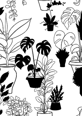 Potted Plant Pattern 3