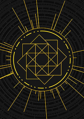 Yellow Gold Magic Circle