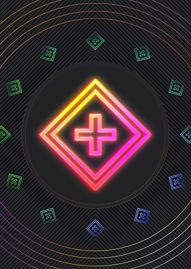 Neon Glyph Mandala Rune