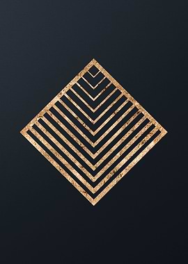 Gold Geometric Talisman