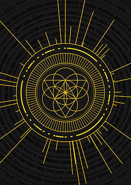 Yellow Gold Magic Glyph